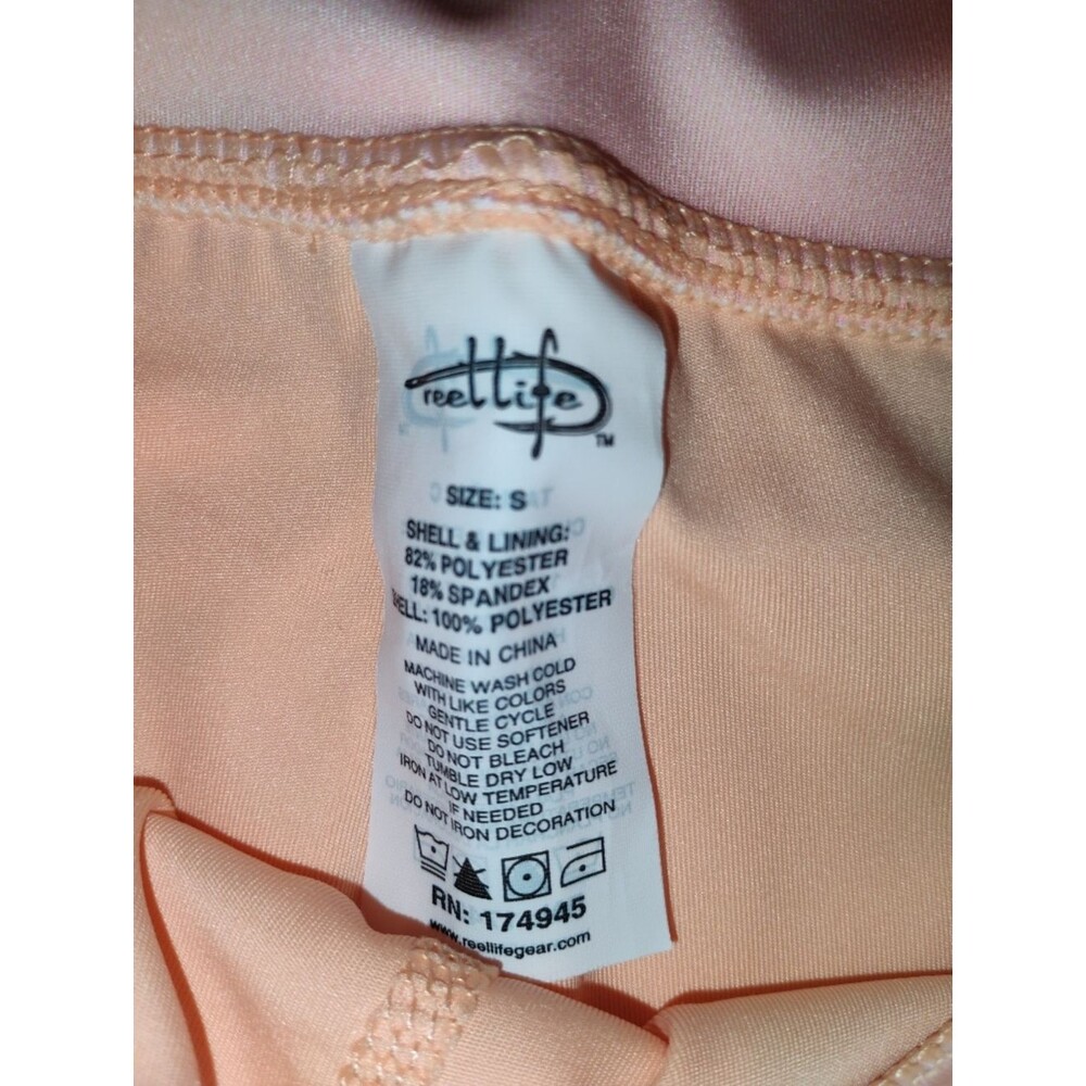 Reel Life Women's Performance Skort Peach Tie-Dye Skirt with Built-In Shorts S - Picture 4 of 7